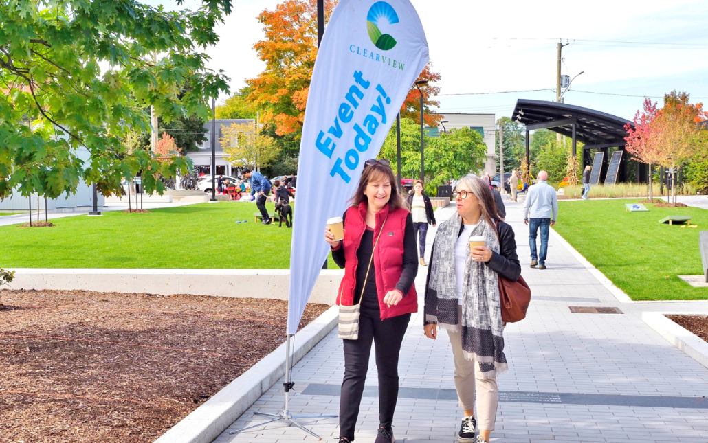 Walking Downtown Creemore at a Clearview Event